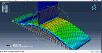 آموزش تحلیل اتصال ورق جوش خورده در نرم افزار آباکوس